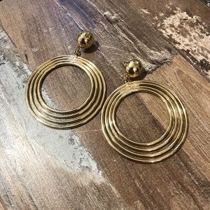 Gold Statement Earrings